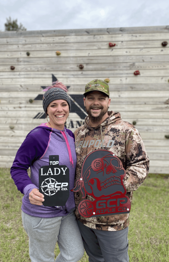 Jared and Caitin trophies at JTAC